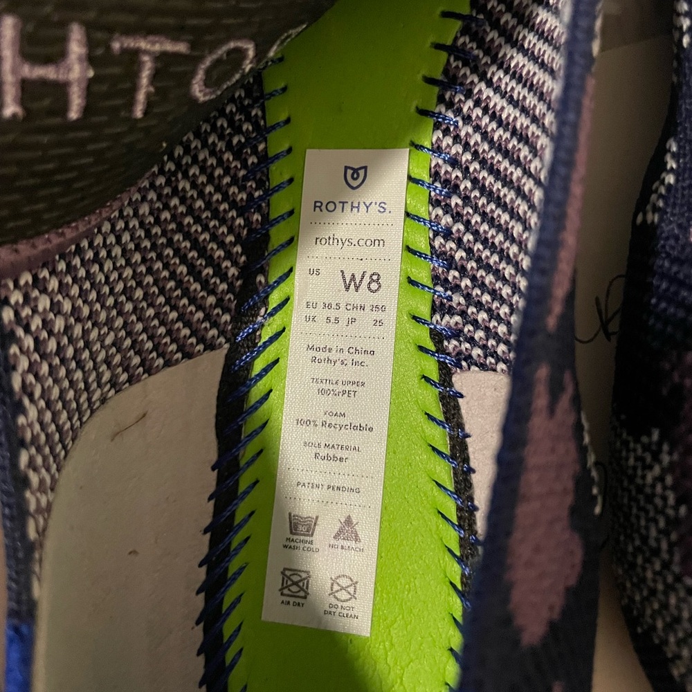 Rothy's Violet Botanicamo Original Points, Size 8 - image 4